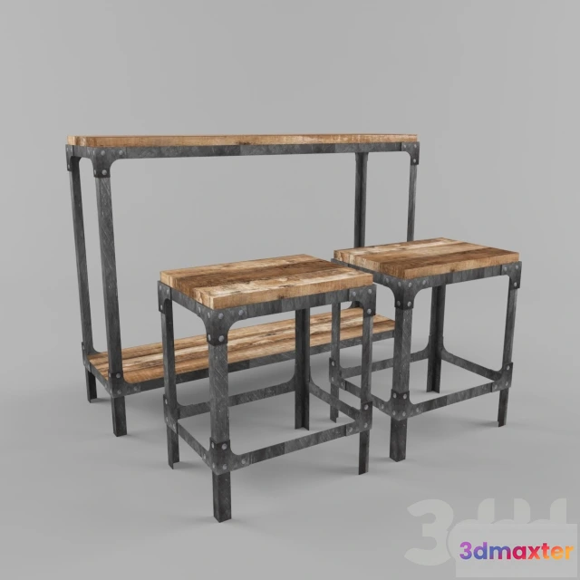 1079114 - dinning table with stool - 212671