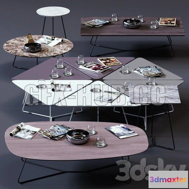 1079172 - Ditre Italia Coffee Tables Set 02 - 212729