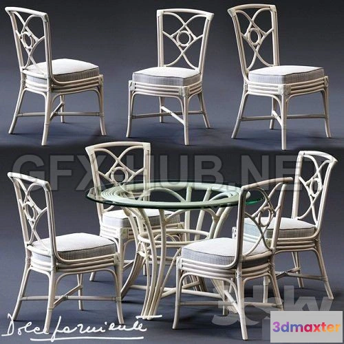 1079294 - Dolcefarniente ORTENSIA Chair  IRENE Table - 212851