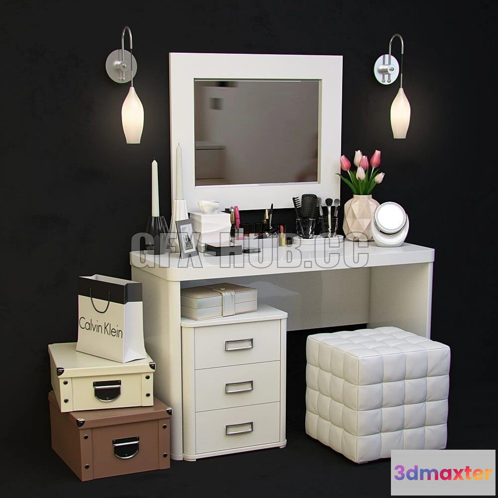 1079550 - Dressing table with decorative set 1 - 213107