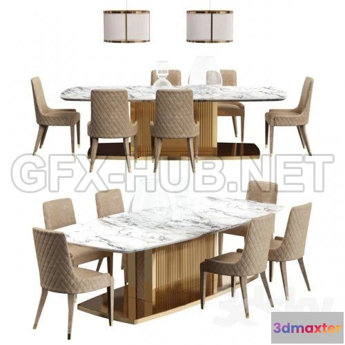 1079652 - DV Home TABLE Set 3d model - 213209