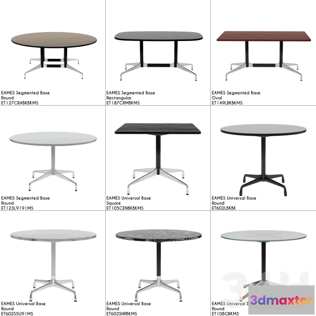 1079696 - Eames Hermann Miller Tables Collectin - 213253