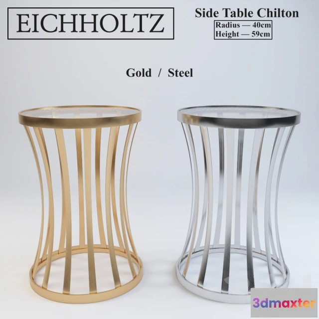 1079950 - Eichholtz Side Table Chilton (Gold + Steel) - 213507
