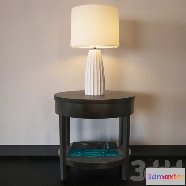 1080096 - Ella White Table Lamp - 213653