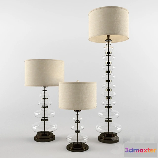 1080298 - ESTELLE STACKED GLASS TABLE LAMP - 213855