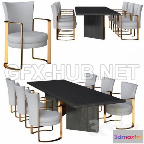 1080652 - Fendi Dining Table 3d model - 214209