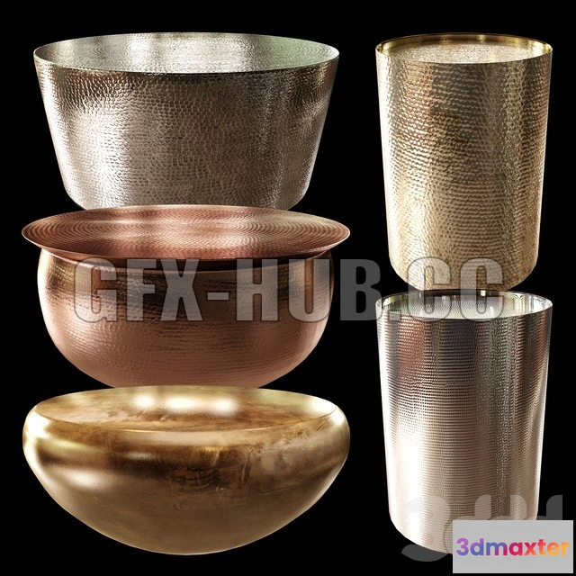 1082482 - Hammered Coffe Table - 216039