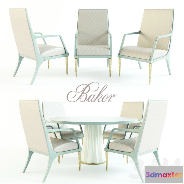 1082712 - HELIODOR DINING TABLE + JASPER ARM CHAIR - 216269