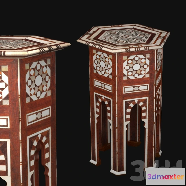 1083772 - Islamic Hexagon Occasional Table - 217329