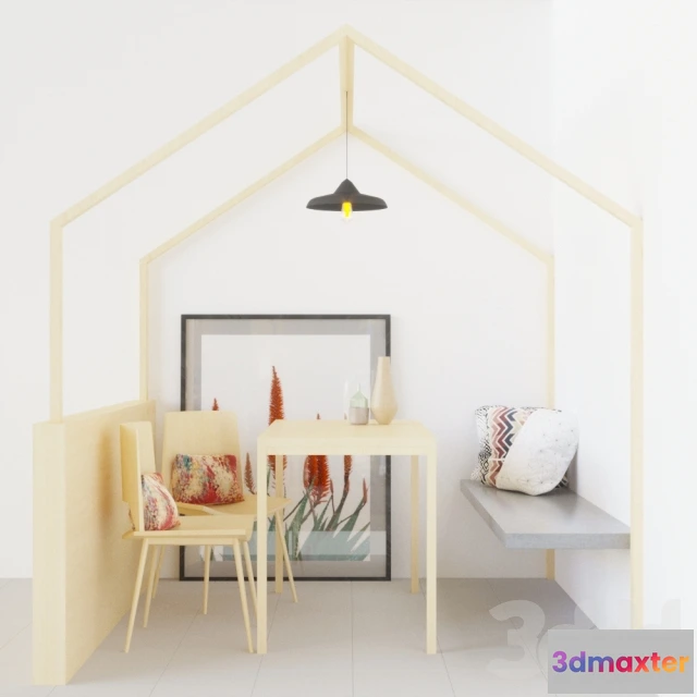 1085334 - Light oak wood table - 218891