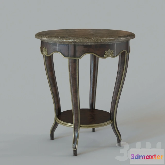 1086124 - Marble Top Round Side Table - 219681
