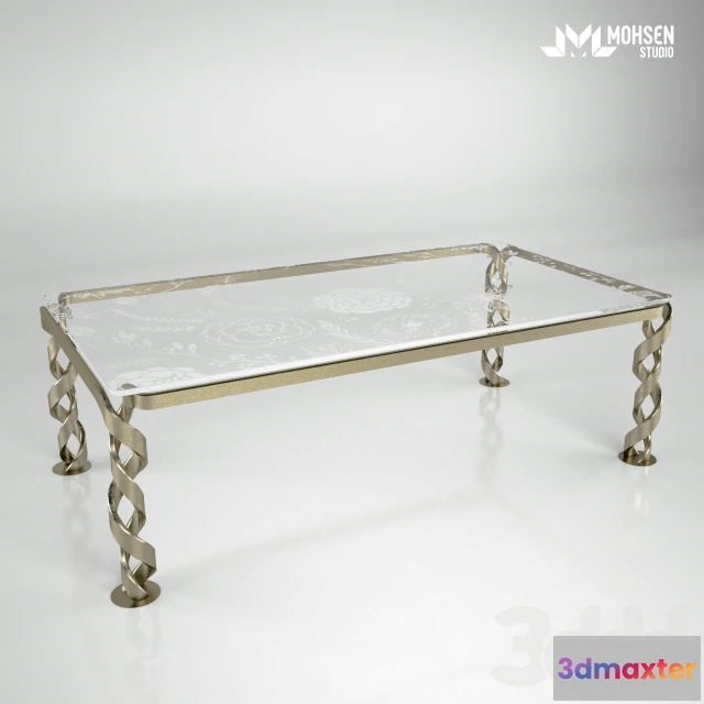 1086452 - Metal Table Gold - 220009