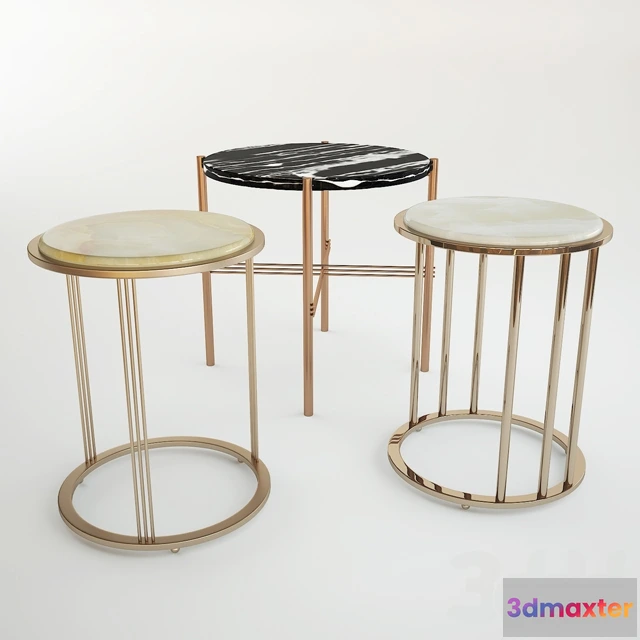 1087890 - Odette Marble-Top Side Table - 221447