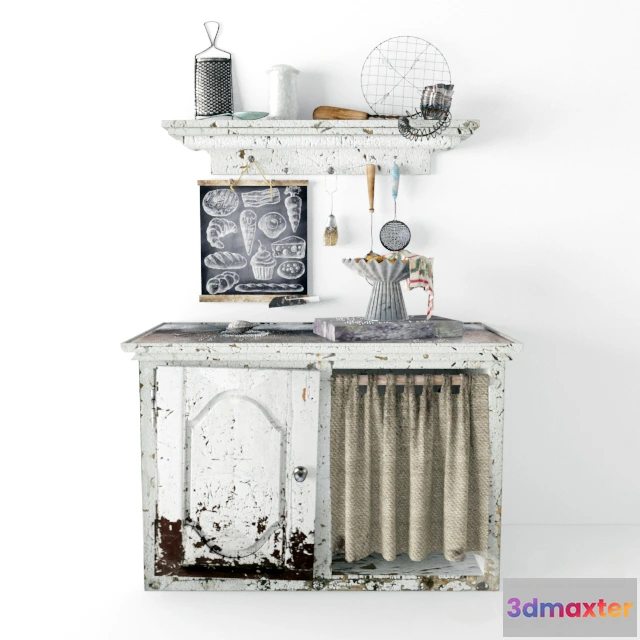 1087974 - Old Kitchen Table - 221531