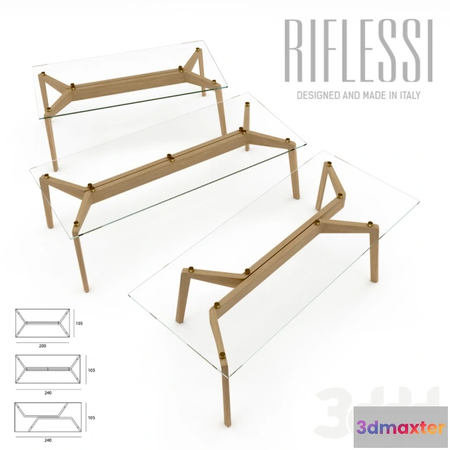 1090362 - Riflessi Glide Table Set - 223919