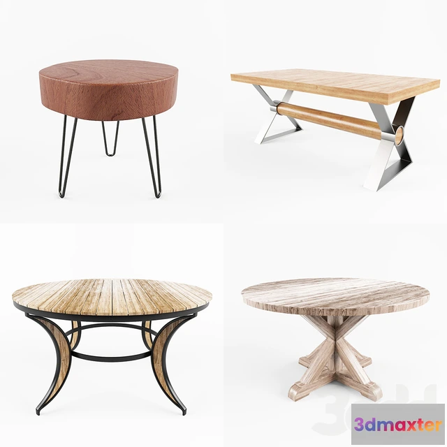 1090800 - Rustic and Industrial Tables Collection - 224357