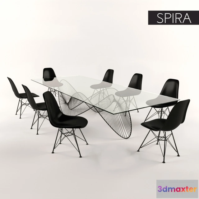 1092418 - Spira Table+Eames Plastic Chair - 225975