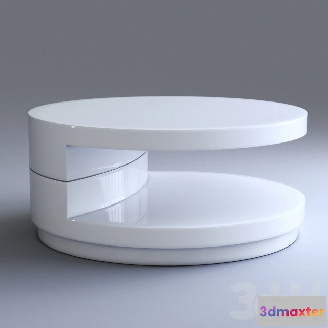 1093058 - Sybil Round Coffee Table White - 226615