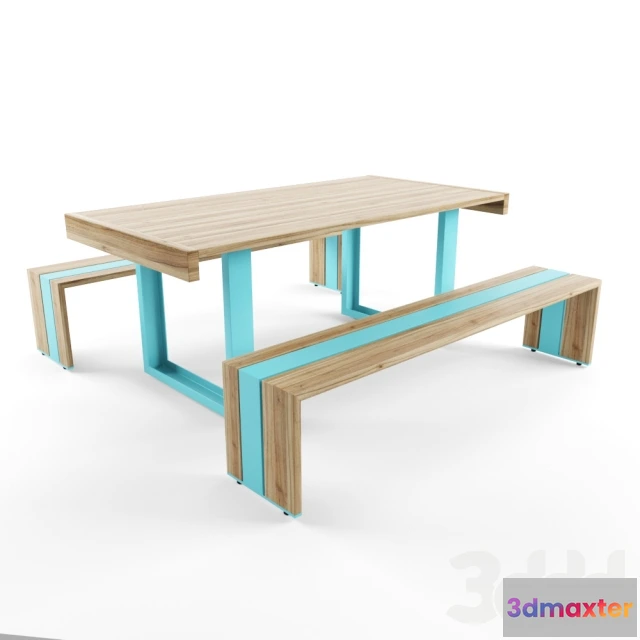 1093120 - Table and Bench - 226677