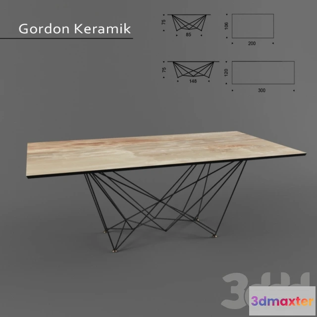 1093164 - Table CATTELAN ITALIA Gordon Keramik - 226721