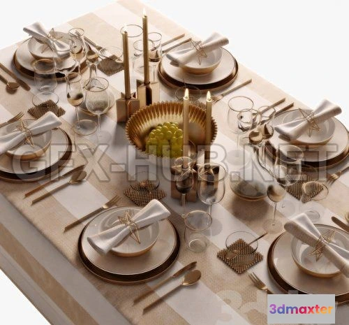 1093260 - Table setting 05 3d model - 226817