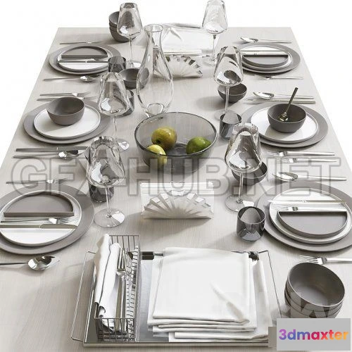 1093262 - Table setting 8 3D model - 226819