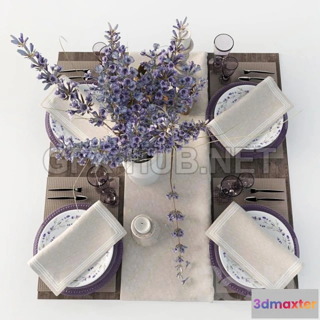 1093266 - Table setting with lavender - 226823