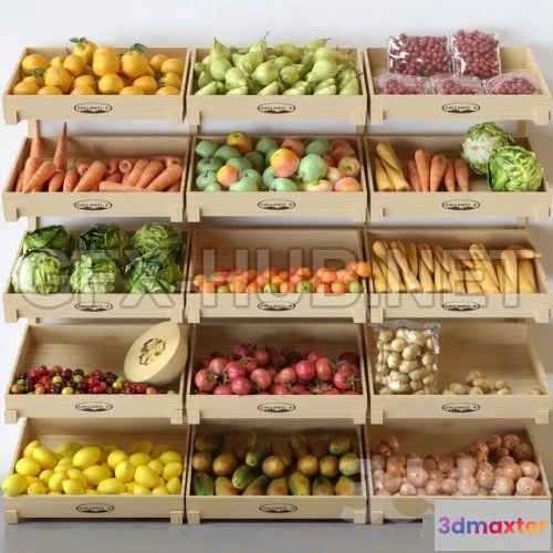 1094360 - Vegetables Set-346 3d models - 227917