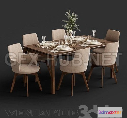 1094402 - Venjakob Alexia Chair with Dining Table ET388 - 227959