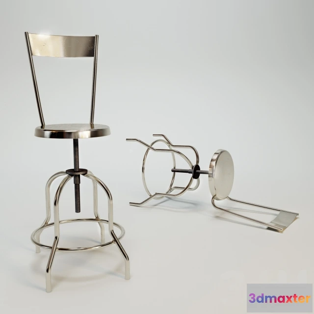 1094556 - Vintage Industrial Swivel Adjustable Stool - 228113