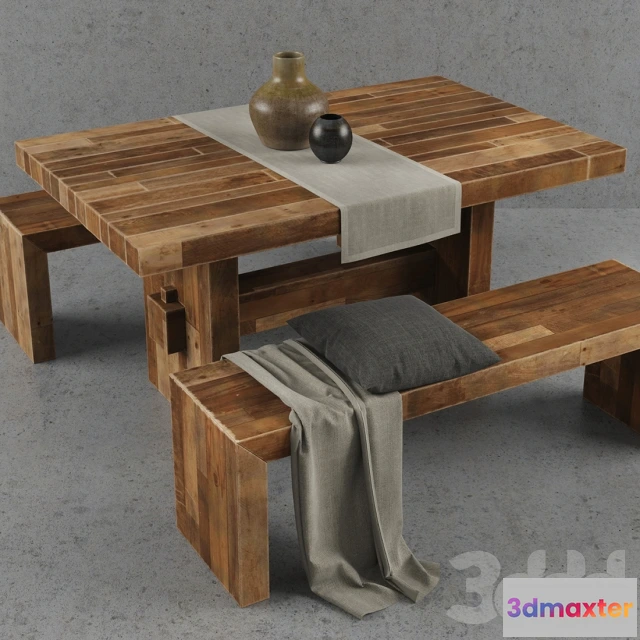 1095080 - West Elm Emmerson dining table set - 228637