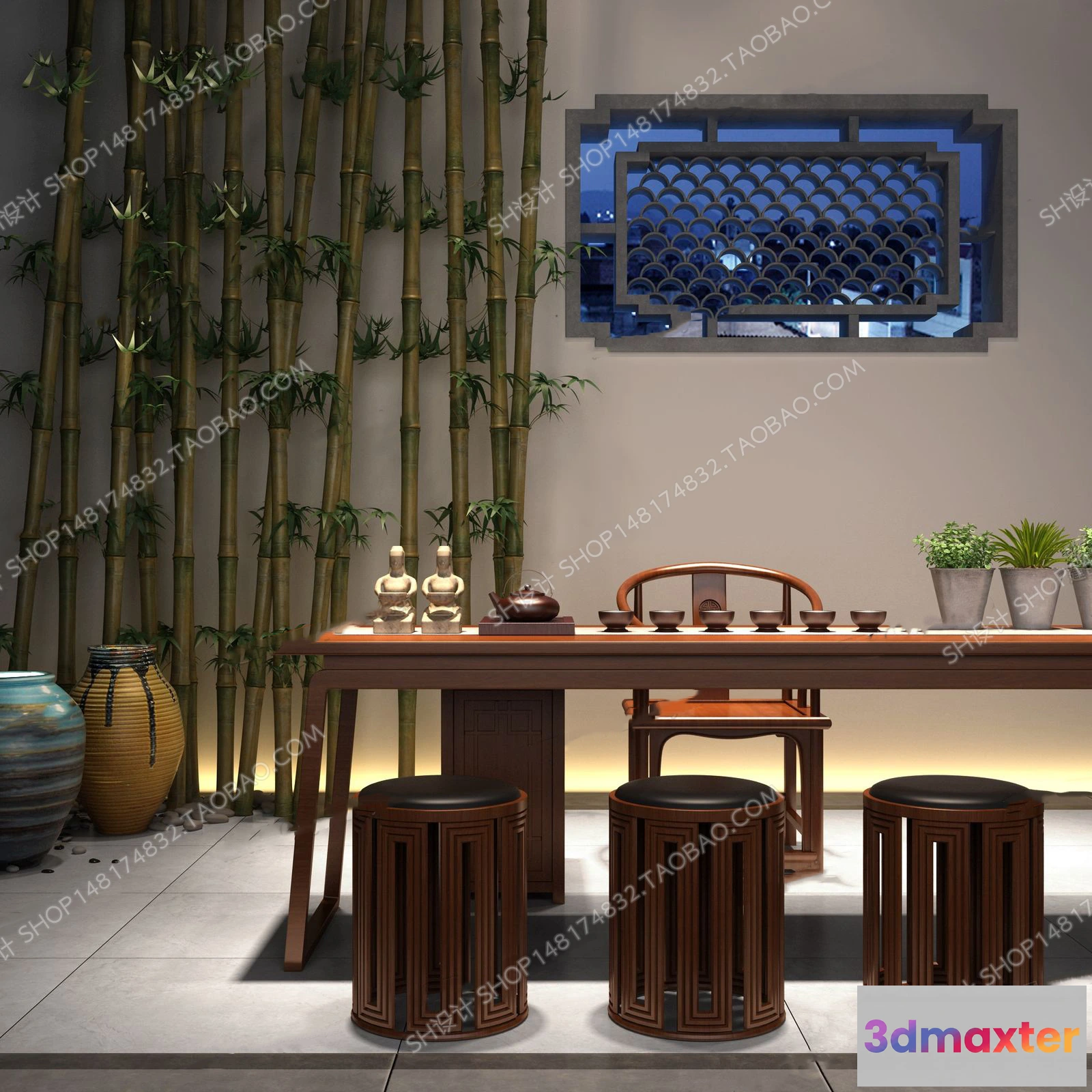 1127906 - Tea Coffee Table - 3D Models - 1088