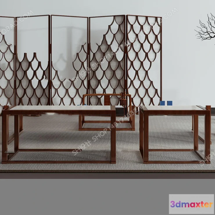 1127940 - Tea Coffee Table - 3D Models - 1105