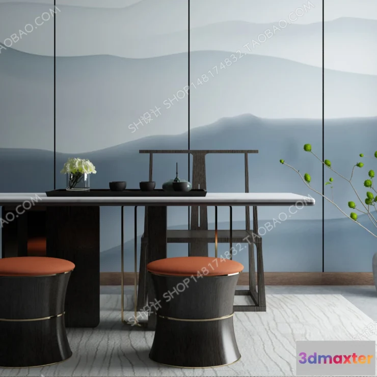 1127950 - Tea Coffee Table - 3D Models - 1110