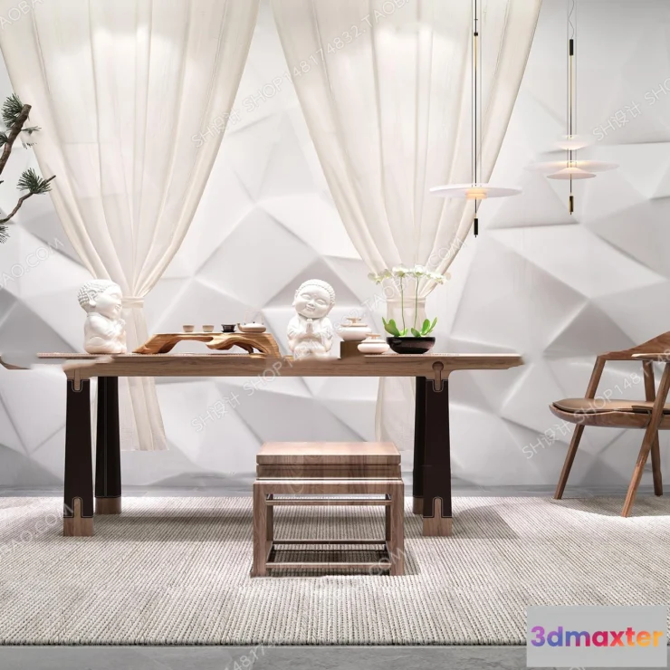 1127956 - Tea Coffee Table - 3D Models - 1113