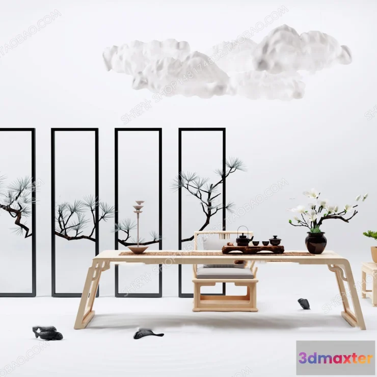 1127958 - Tea Coffee Table - 3D Models - 1114