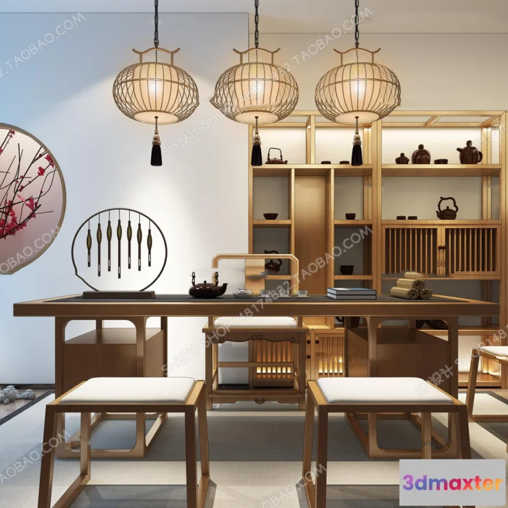 1127984 - Tea Coffee Table - 3D Models - 1127