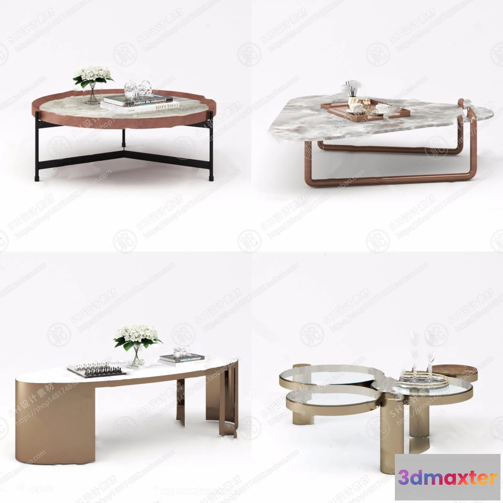 1128066 - Tea Coffee Table - 3D Models - 1168