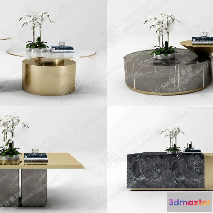 1128074 - Tea Coffee Table - 3D Models - 1172