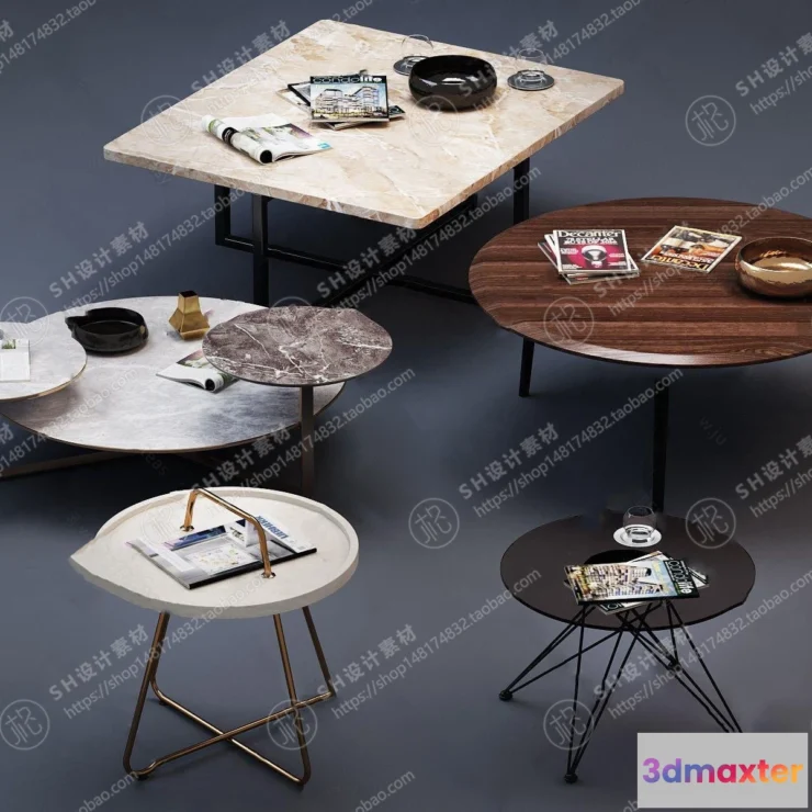 1128086 - Tea Coffee Table - 3D Models - 1178