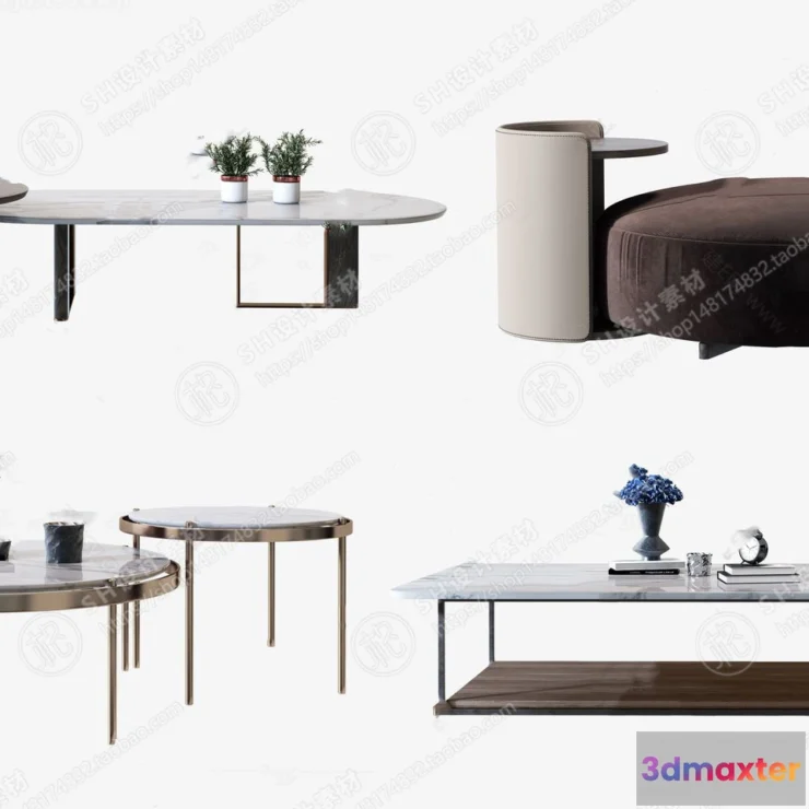 1128102 - Tea Coffee Table - 3D Models - 1186