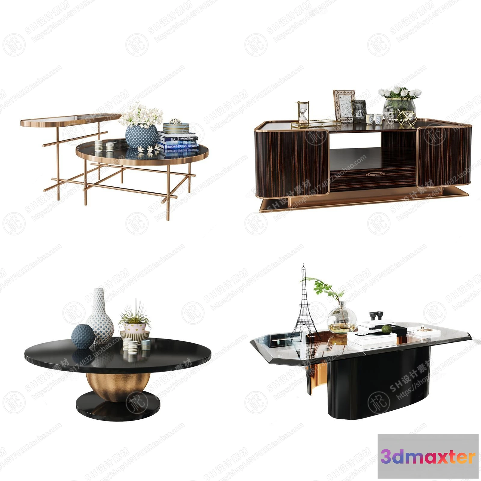 1128106 - Tea Coffee Table - 3D Models - 1188