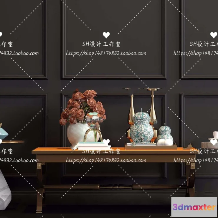 1128120 - Tea Coffee Table - 3D Models - 1195