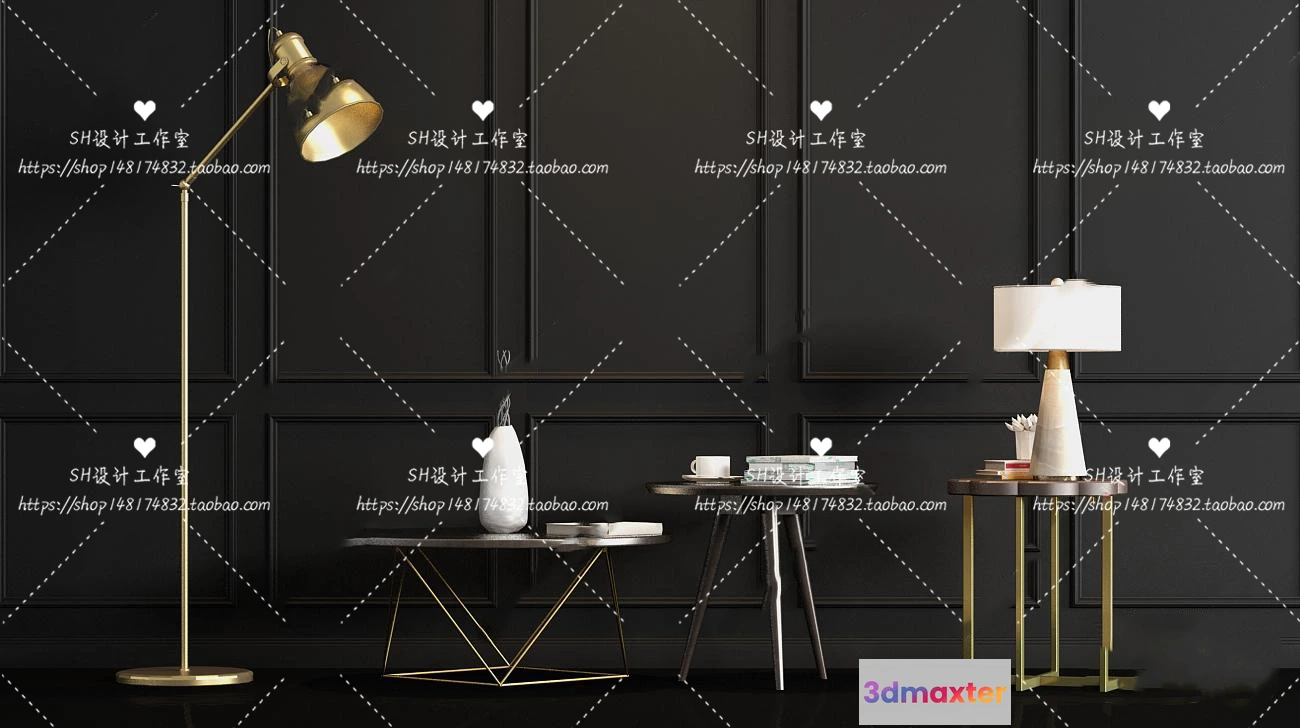 1128130 - Tea Coffee Table - 3D Models - 1200