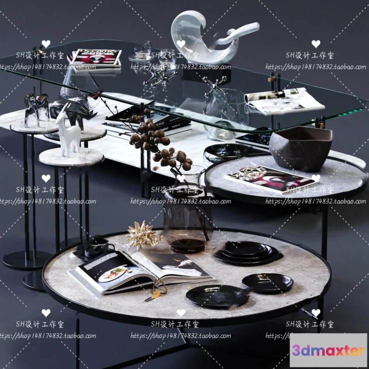 1128134 - Tea Coffee Table - 3D Models - 1202