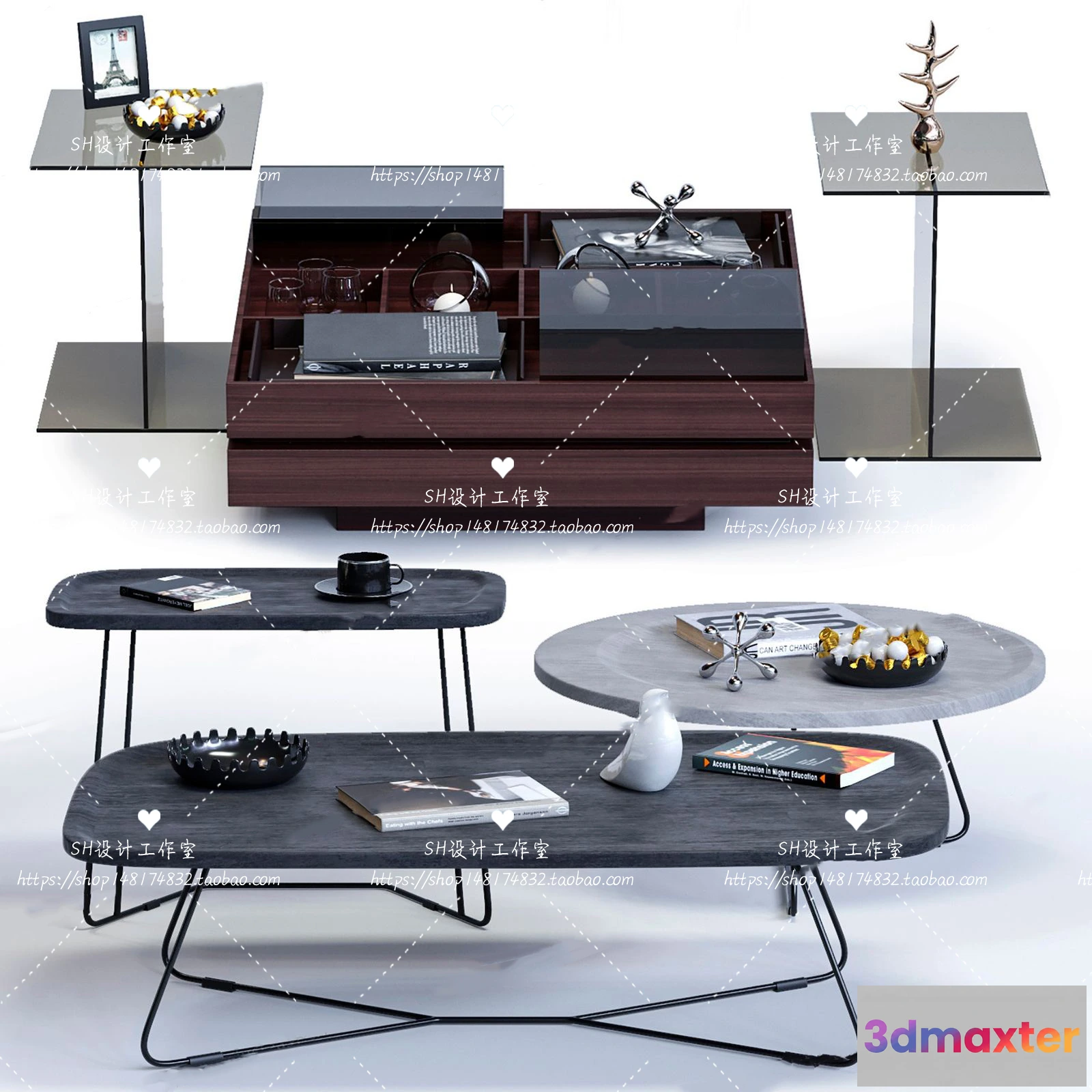 1128136 - Tea Coffee Table - 3D Models - 1203