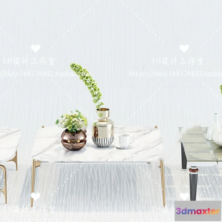 1128150 - Tea Coffee Table - 3D Models - 1210