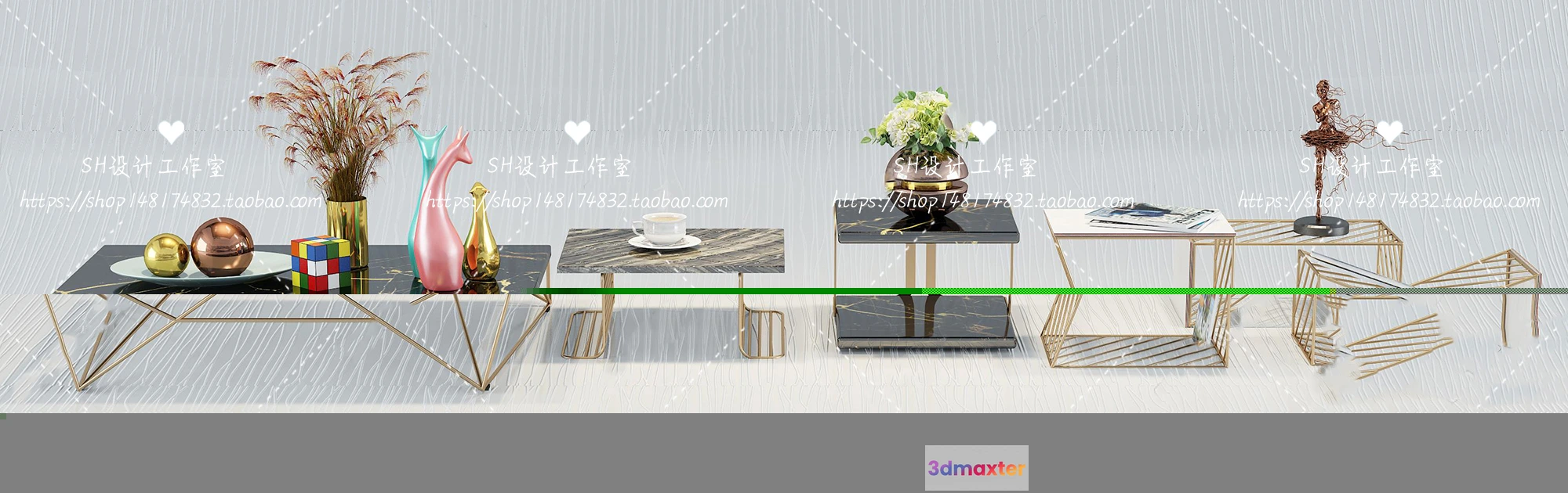 1128158 - Tea Coffee Table - 3D Models - 1214