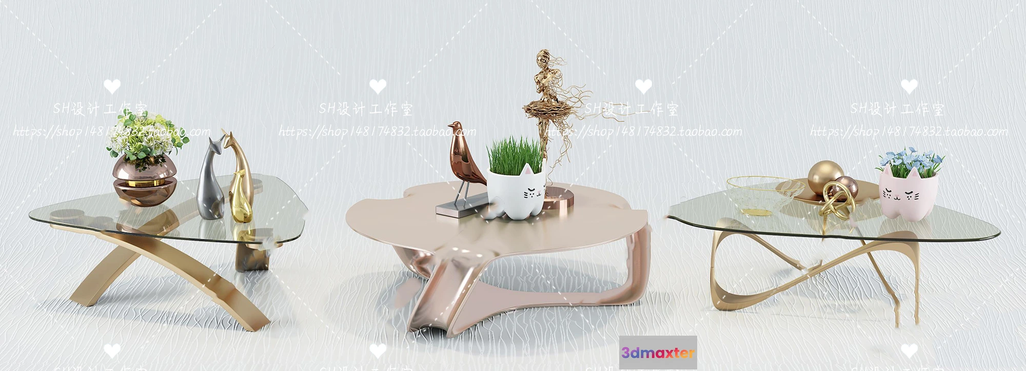 1128164 - Tea Coffee Table - 3D Models - 1217