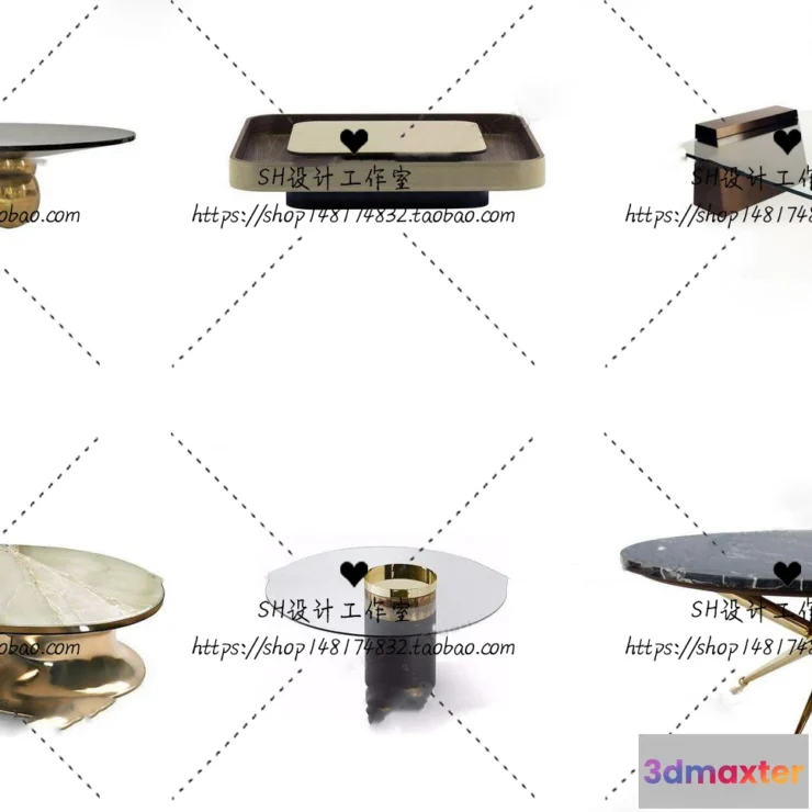 1128214 - Tea Coffee Table - 3D Models - 1242